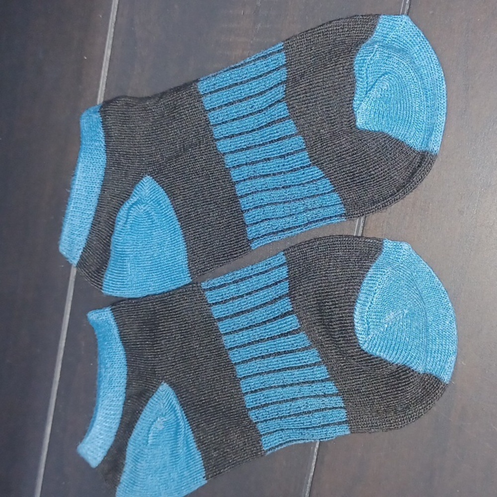 New black blue socks
